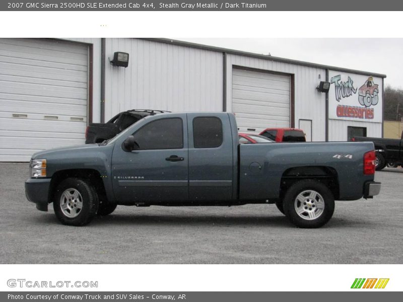 Stealth Gray Metallic / Dark Titanium 2007 GMC Sierra 2500HD SLE Extended Cab 4x4