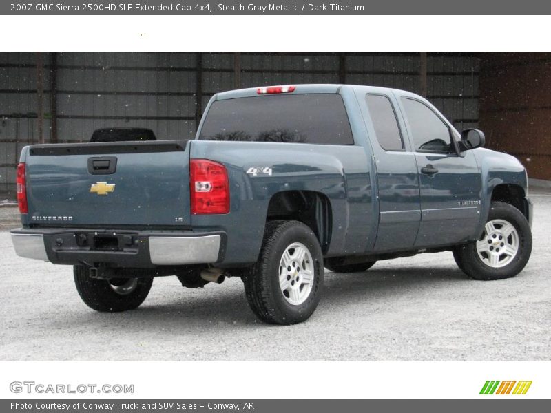 Stealth Gray Metallic / Dark Titanium 2007 GMC Sierra 2500HD SLE Extended Cab 4x4