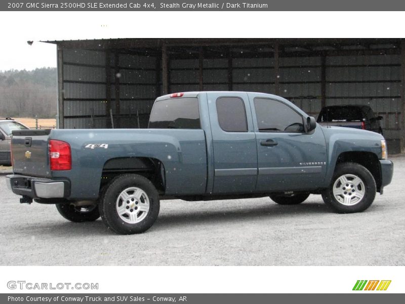 Stealth Gray Metallic / Dark Titanium 2007 GMC Sierra 2500HD SLE Extended Cab 4x4