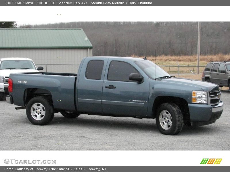 Stealth Gray Metallic / Dark Titanium 2007 GMC Sierra 2500HD SLE Extended Cab 4x4