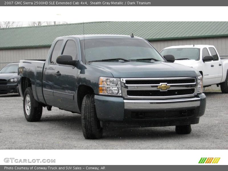 Stealth Gray Metallic / Dark Titanium 2007 GMC Sierra 2500HD SLE Extended Cab 4x4