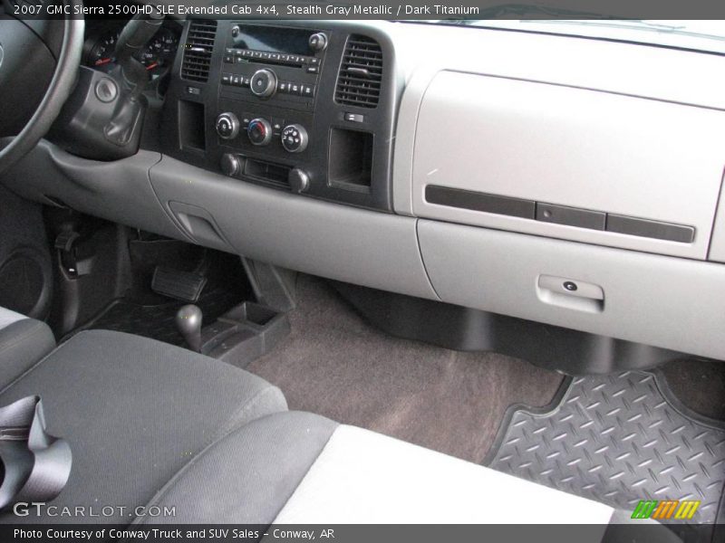 Stealth Gray Metallic / Dark Titanium 2007 GMC Sierra 2500HD SLE Extended Cab 4x4