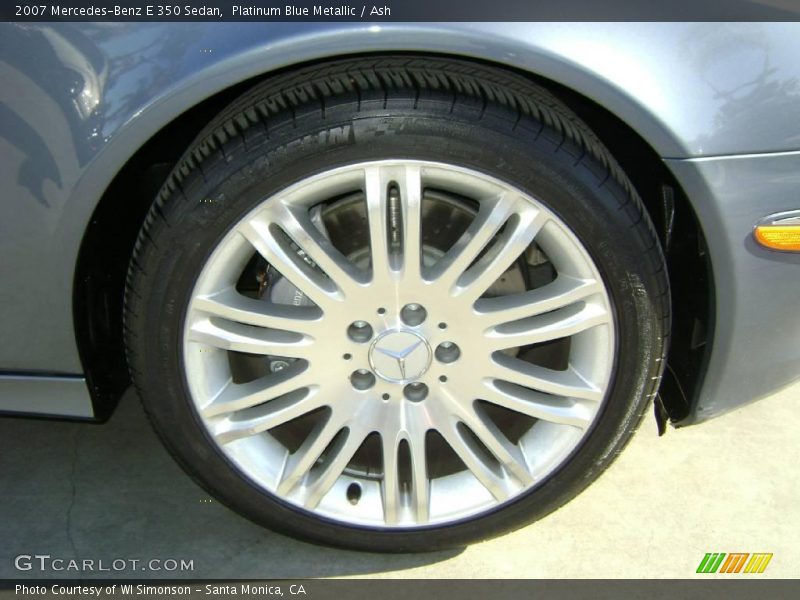 Platinum Blue Metallic / Ash 2007 Mercedes-Benz E 350 Sedan