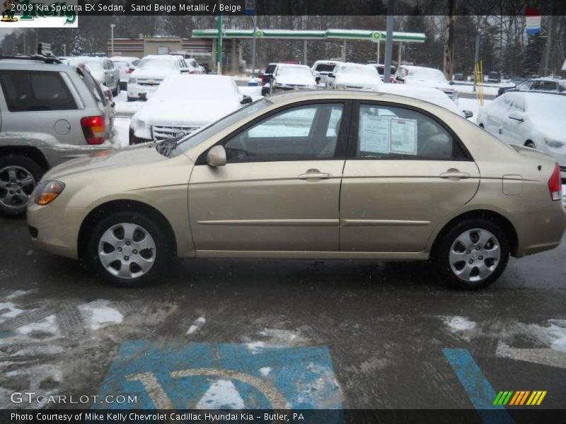 Sand Beige Metallic / Beige 2009 Kia Spectra EX Sedan