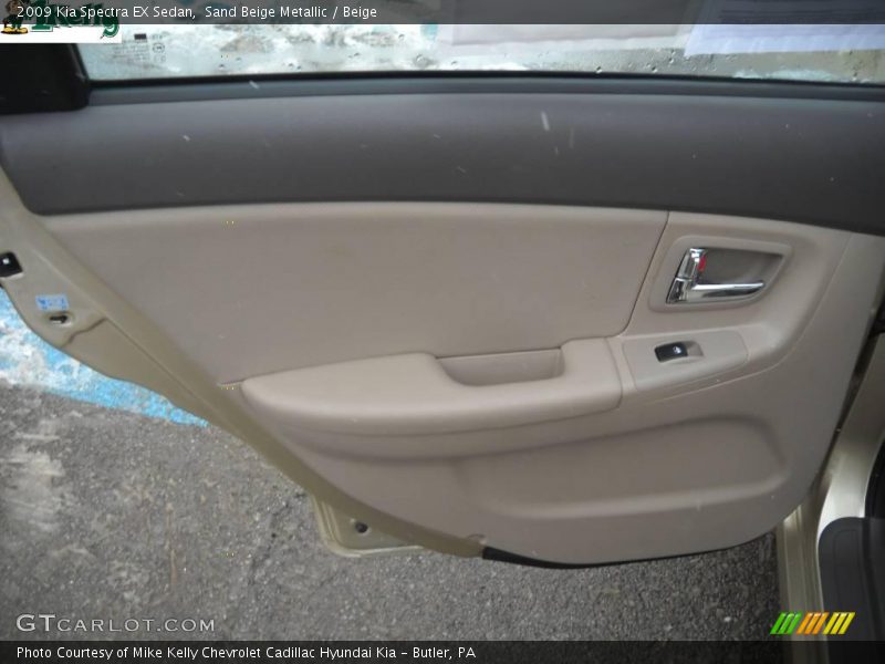 Sand Beige Metallic / Beige 2009 Kia Spectra EX Sedan