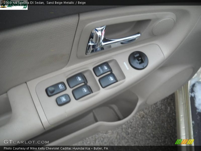 Sand Beige Metallic / Beige 2009 Kia Spectra EX Sedan
