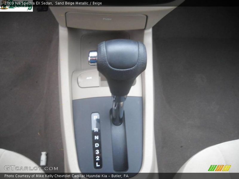 Sand Beige Metallic / Beige 2009 Kia Spectra EX Sedan