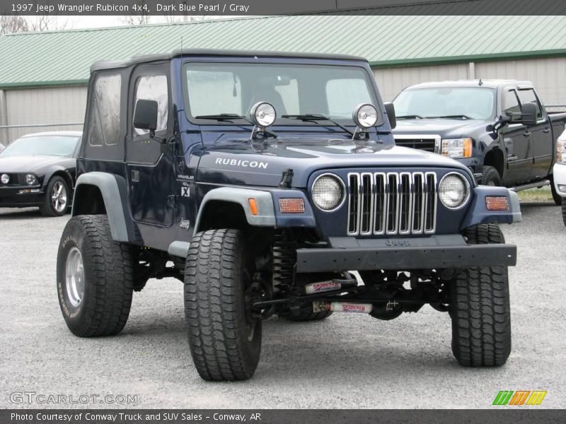 Dark Blue Pearl / Gray 1997 Jeep Wrangler Rubicon 4x4