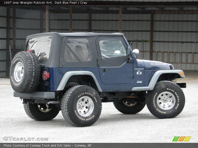 Dark Blue Pearl / Gray 1997 Jeep Wrangler Rubicon 4x4