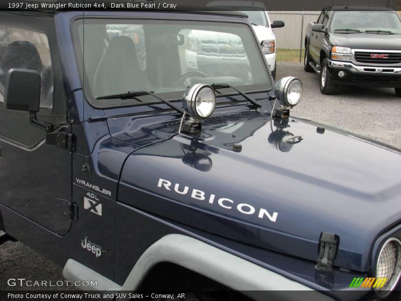 Dark Blue Pearl / Gray 1997 Jeep Wrangler Rubicon 4x4