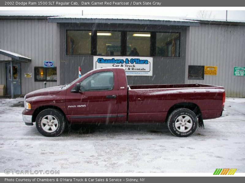 Dark Garnet Red Pearlcoat / Dark Slate Gray 2002 Dodge Ram 1500 SLT Regular Cab