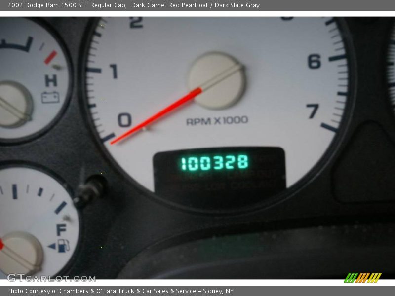Dark Garnet Red Pearlcoat / Dark Slate Gray 2002 Dodge Ram 1500 SLT Regular Cab