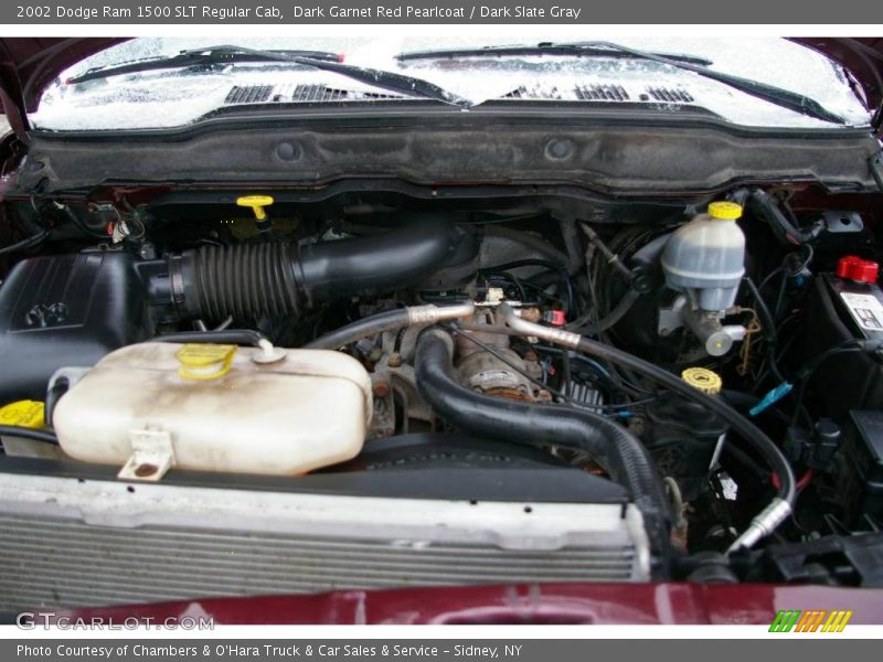 Dark Garnet Red Pearlcoat / Dark Slate Gray 2002 Dodge Ram 1500 SLT Regular Cab