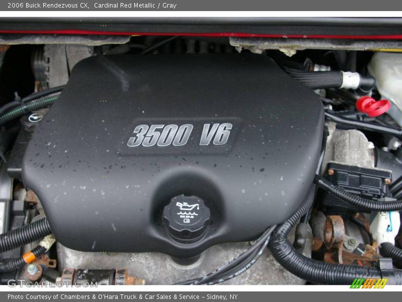Cardinal Red Metallic / Gray 2006 Buick Rendezvous CX
