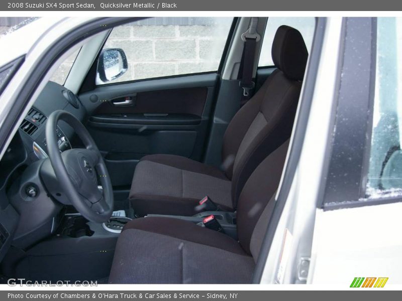 Quicksilver Metallic / Black 2008 Suzuki SX4 Sport Sedan