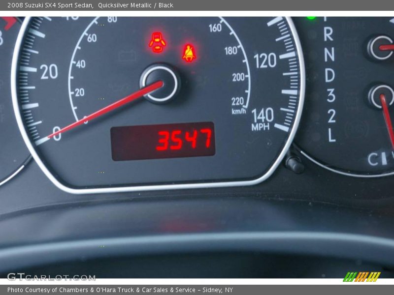 Quicksilver Metallic / Black 2008 Suzuki SX4 Sport Sedan