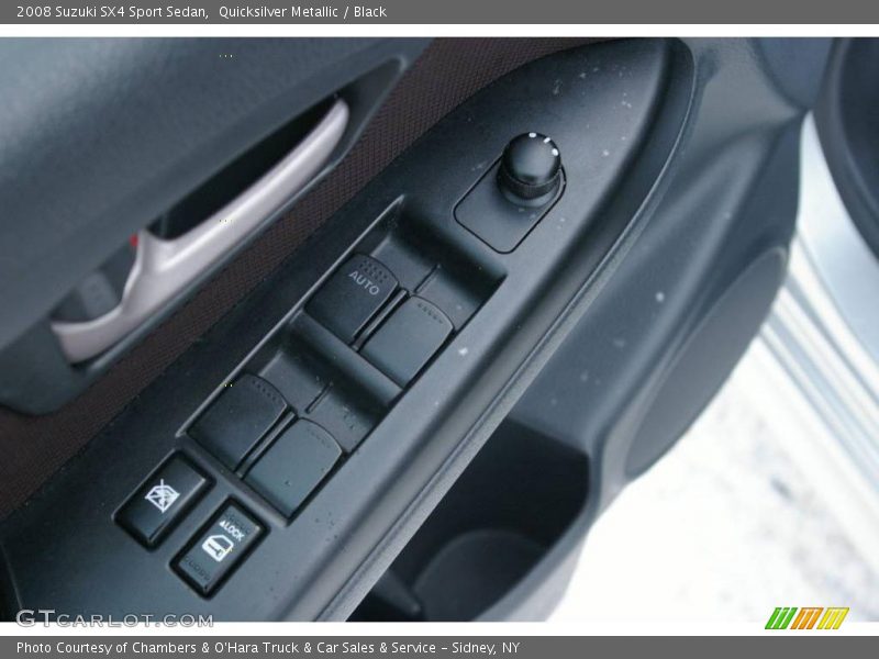 Quicksilver Metallic / Black 2008 Suzuki SX4 Sport Sedan