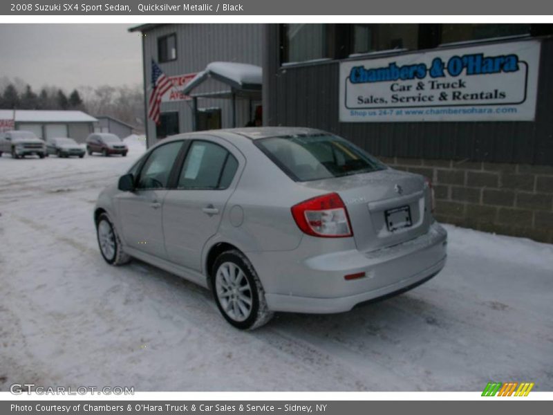Quicksilver Metallic / Black 2008 Suzuki SX4 Sport Sedan