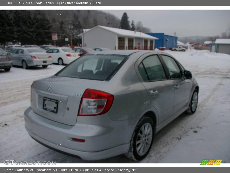 Quicksilver Metallic / Black 2008 Suzuki SX4 Sport Sedan