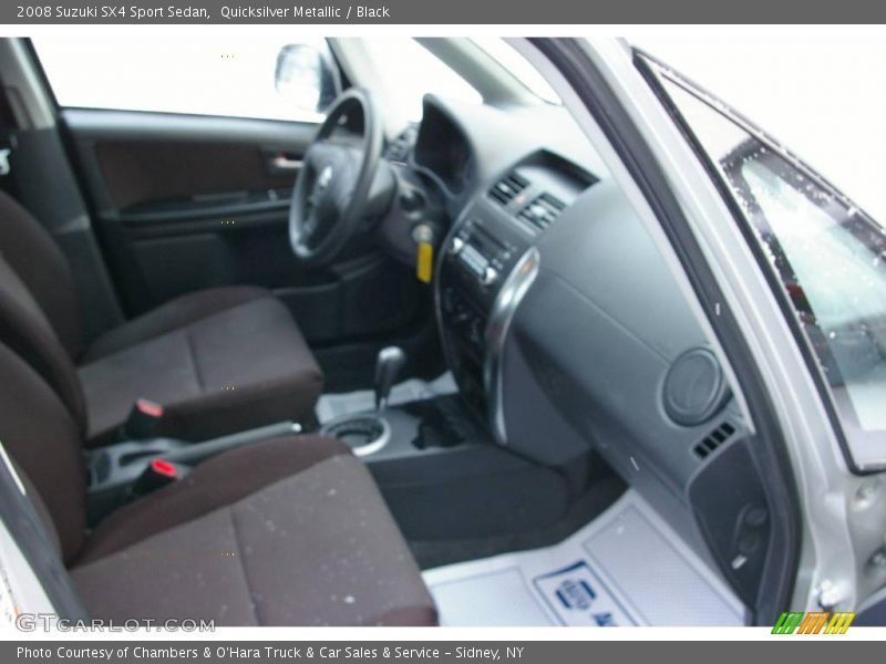 Quicksilver Metallic / Black 2008 Suzuki SX4 Sport Sedan