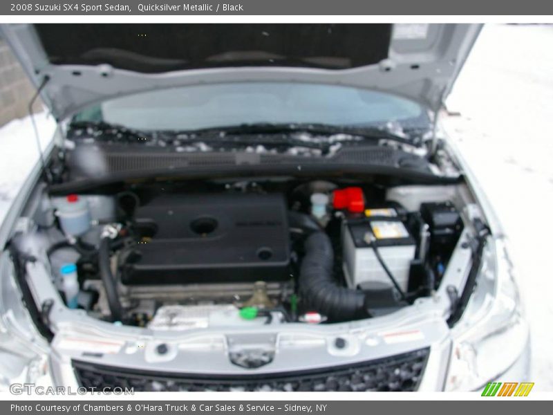 Quicksilver Metallic / Black 2008 Suzuki SX4 Sport Sedan