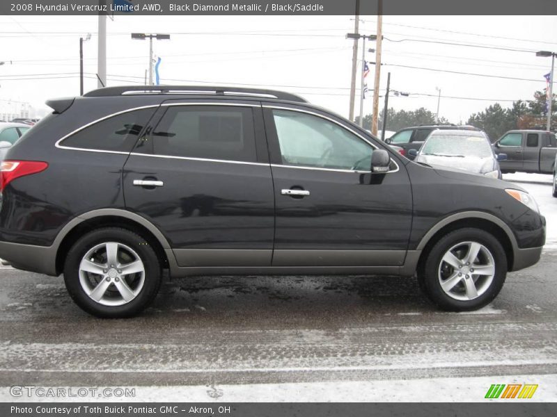 Black Diamond Metallic / Black/Saddle 2008 Hyundai Veracruz Limited AWD