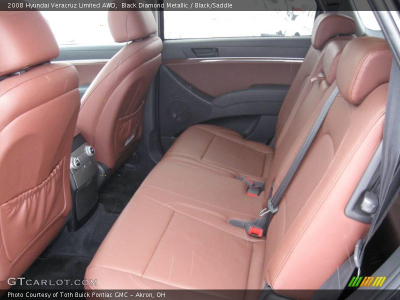 Black Diamond Metallic / Black/Saddle 2008 Hyundai Veracruz Limited AWD