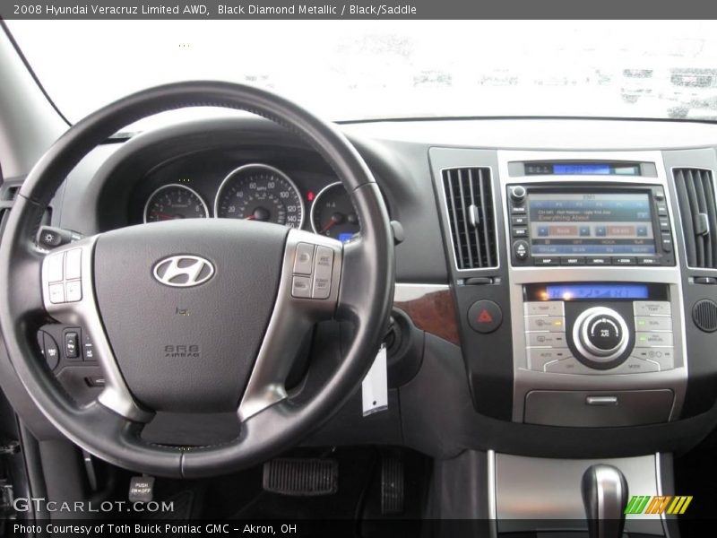 Black Diamond Metallic / Black/Saddle 2008 Hyundai Veracruz Limited AWD