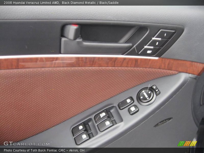 Black Diamond Metallic / Black/Saddle 2008 Hyundai Veracruz Limited AWD