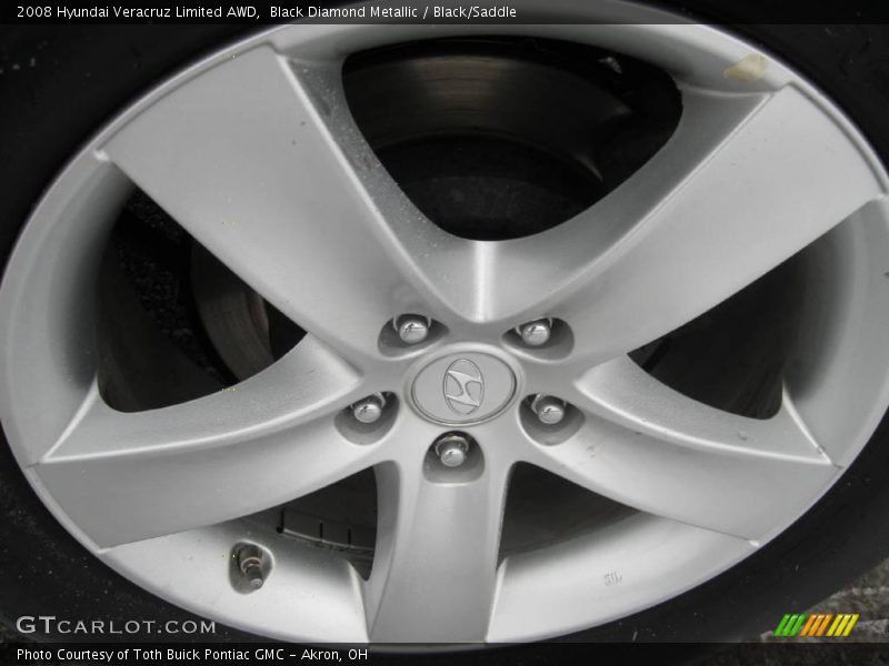 Black Diamond Metallic / Black/Saddle 2008 Hyundai Veracruz Limited AWD