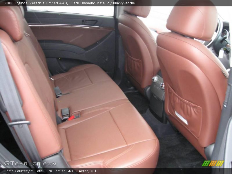 Black Diamond Metallic / Black/Saddle 2008 Hyundai Veracruz Limited AWD