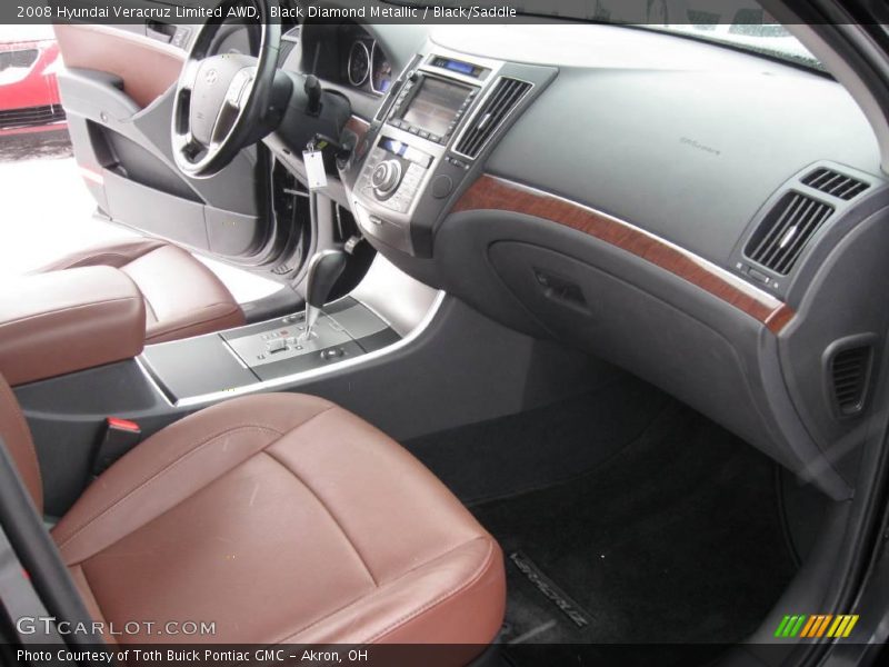 Black Diamond Metallic / Black/Saddle 2008 Hyundai Veracruz Limited AWD