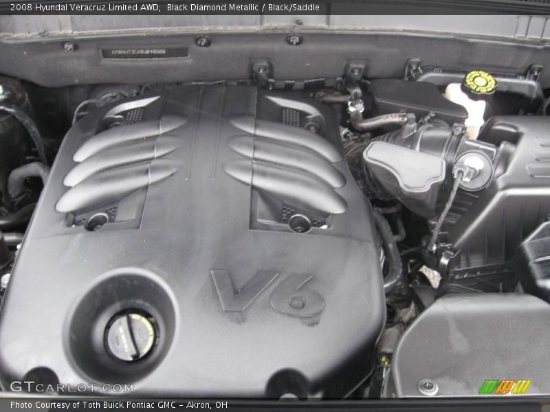 Black Diamond Metallic / Black/Saddle 2008 Hyundai Veracruz Limited AWD