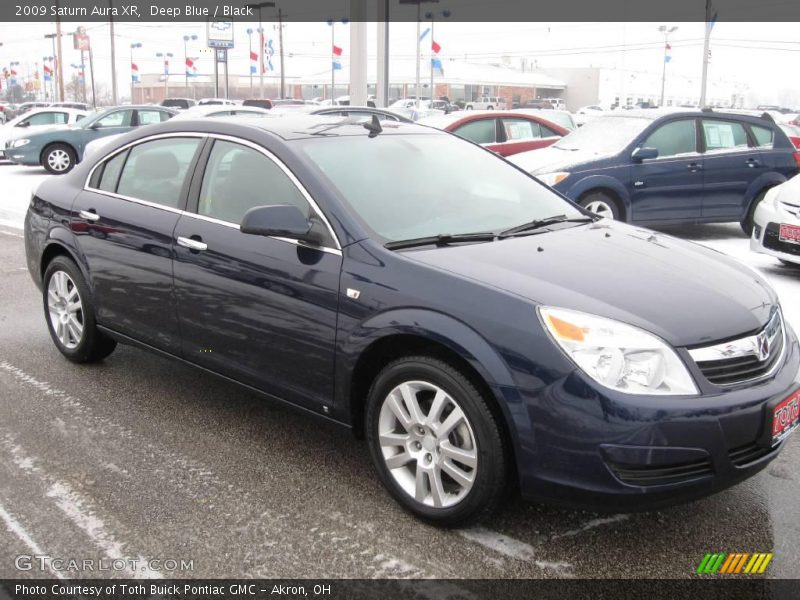 Deep Blue / Black 2009 Saturn Aura XR