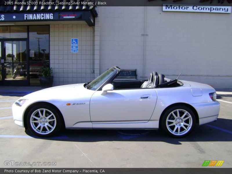 Sebring Silver Metallic / Black 2005 Honda S2000 Roadster