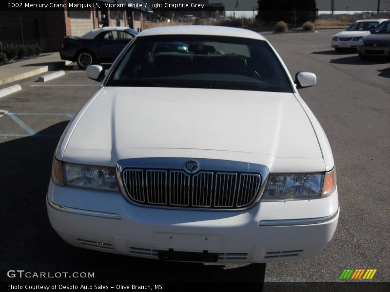 Vibrant White / Light Graphite Grey 2002 Mercury Grand Marquis LS