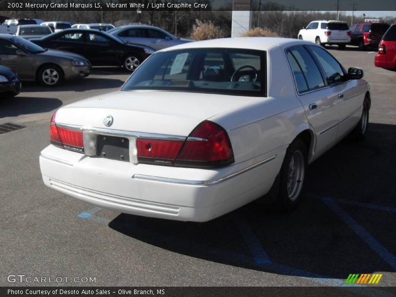 Vibrant White / Light Graphite Grey 2002 Mercury Grand Marquis LS
