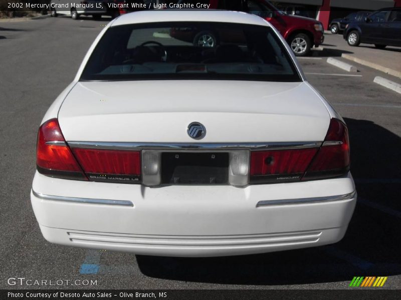 Vibrant White / Light Graphite Grey 2002 Mercury Grand Marquis LS