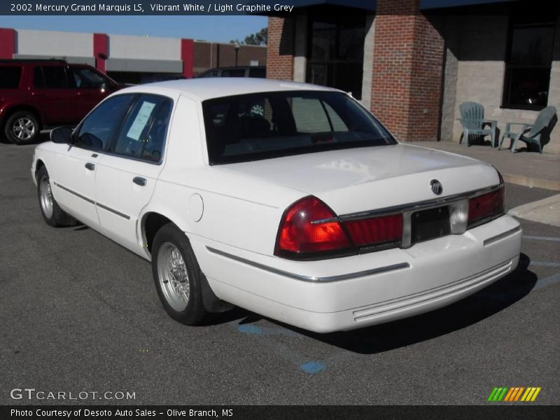 Vibrant White / Light Graphite Grey 2002 Mercury Grand Marquis LS