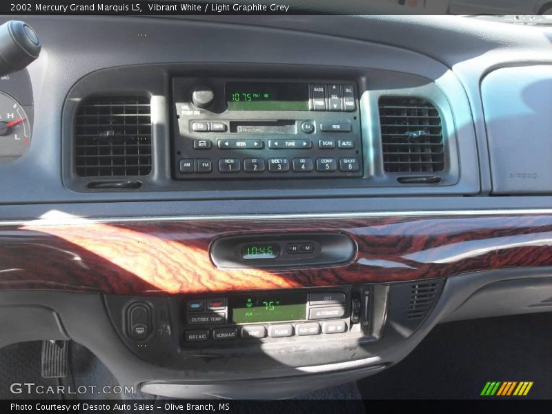 Vibrant White / Light Graphite Grey 2002 Mercury Grand Marquis LS