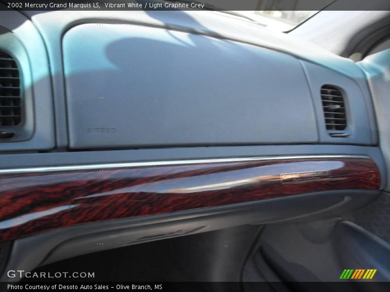 Vibrant White / Light Graphite Grey 2002 Mercury Grand Marquis LS
