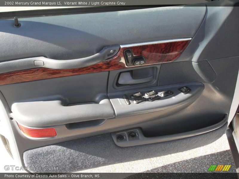 Vibrant White / Light Graphite Grey 2002 Mercury Grand Marquis LS