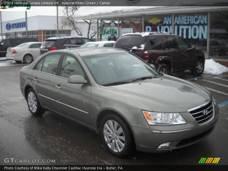 Natural Khaki Green / Camel 2009 Hyundai Sonata Limited V6