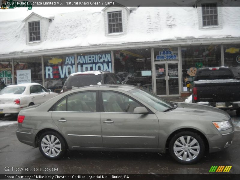 Natural Khaki Green / Camel 2009 Hyundai Sonata Limited V6