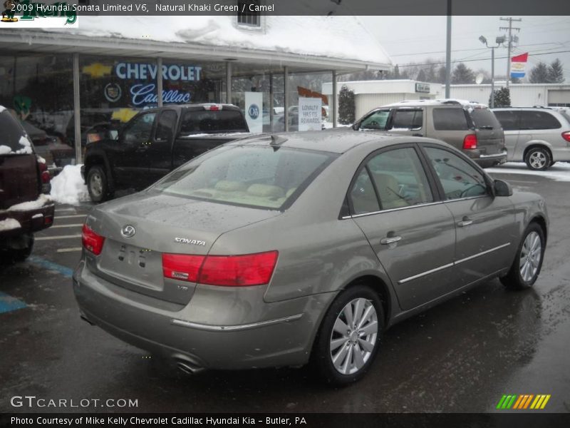 Natural Khaki Green / Camel 2009 Hyundai Sonata Limited V6