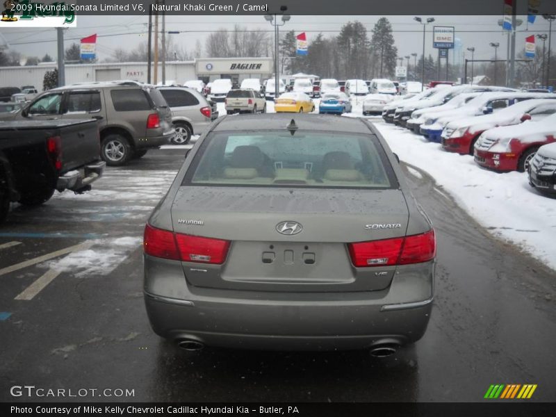 Natural Khaki Green / Camel 2009 Hyundai Sonata Limited V6