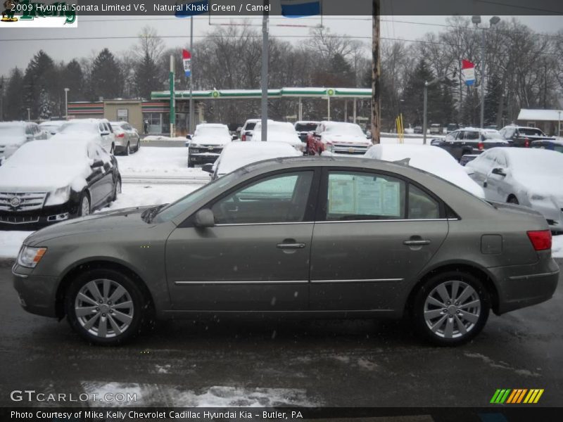 Natural Khaki Green / Camel 2009 Hyundai Sonata Limited V6