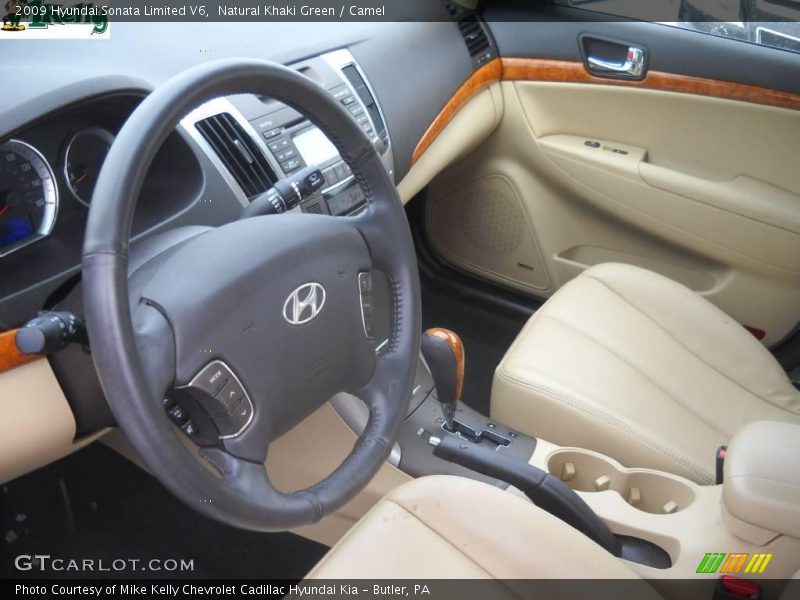 Natural Khaki Green / Camel 2009 Hyundai Sonata Limited V6