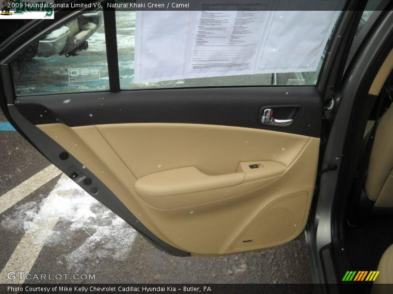 Natural Khaki Green / Camel 2009 Hyundai Sonata Limited V6