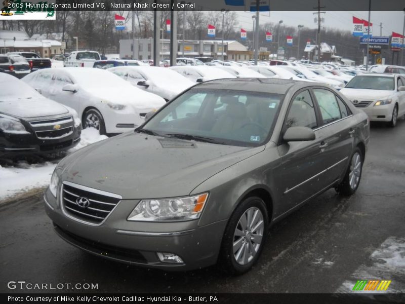 Natural Khaki Green / Camel 2009 Hyundai Sonata Limited V6